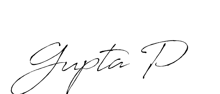 Similarly Antro_Vectra is the best handwritten signature design. Signature creator online .You can use it as an online autograph creator for name Gupta P. Gupta P signature style 6 images and pictures png