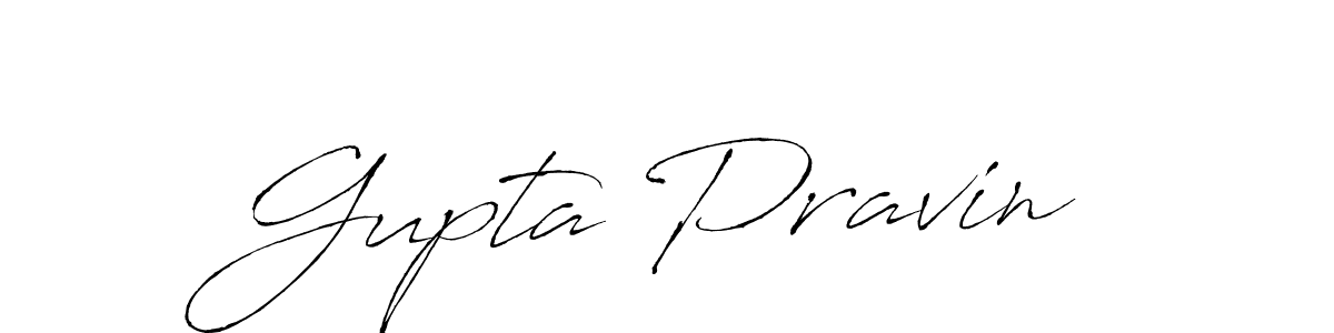 Use a signature maker to create a handwritten signature online. With this signature software, you can design (Antro_Vectra) your own signature for name Gupta Pravin. Gupta Pravin signature style 6 images and pictures png