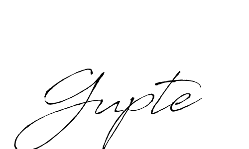 How to Draw Gupte signature style? Antro_Vectra is a latest design signature styles for name Gupte. Gupte signature style 6 images and pictures png