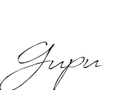 Gupu stylish signature style. Best Handwritten Sign (Antro_Vectra) for my name. Handwritten Signature Collection Ideas for my name Gupu. Gupu signature style 6 images and pictures png