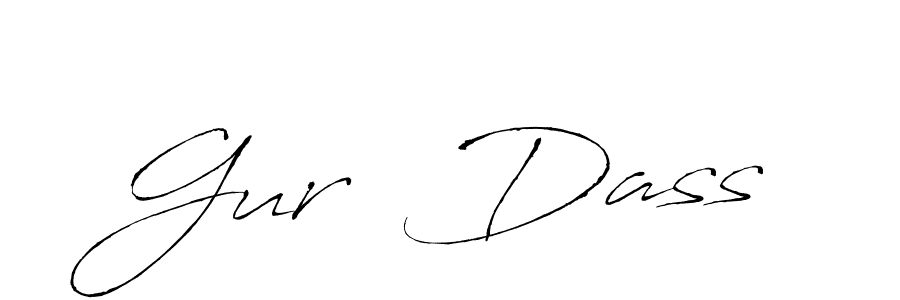 Design your own signature with our free online signature maker. With this signature software, you can create a handwritten (Antro_Vectra) signature for name Gur  Dass. Gur  Dass signature style 6 images and pictures png