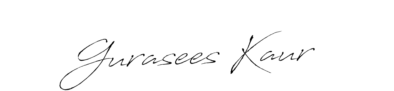 Design your own signature with our free online signature maker. With this signature software, you can create a handwritten (Antro_Vectra) signature for name Gurasees Kaur. Gurasees Kaur signature style 6 images and pictures png