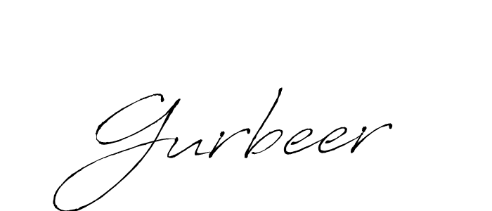 Use a signature maker to create a handwritten signature online. With this signature software, you can design (Antro_Vectra) your own signature for name Gurbeer. Gurbeer signature style 6 images and pictures png