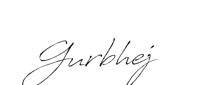 Create a beautiful signature design for name Gurbhej. With this signature (Antro_Vectra) fonts, you can make a handwritten signature for free. Gurbhej signature style 6 images and pictures png
