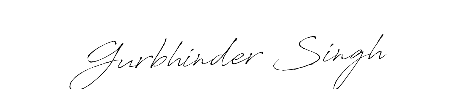 Design your own signature with our free online signature maker. With this signature software, you can create a handwritten (Antro_Vectra) signature for name Gurbhinder Singh. Gurbhinder Singh signature style 6 images and pictures png