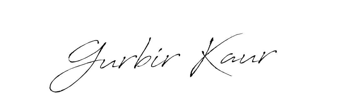 Design your own signature with our free online signature maker. With this signature software, you can create a handwritten (Antro_Vectra) signature for name Gurbir Kaur. Gurbir Kaur signature style 6 images and pictures png
