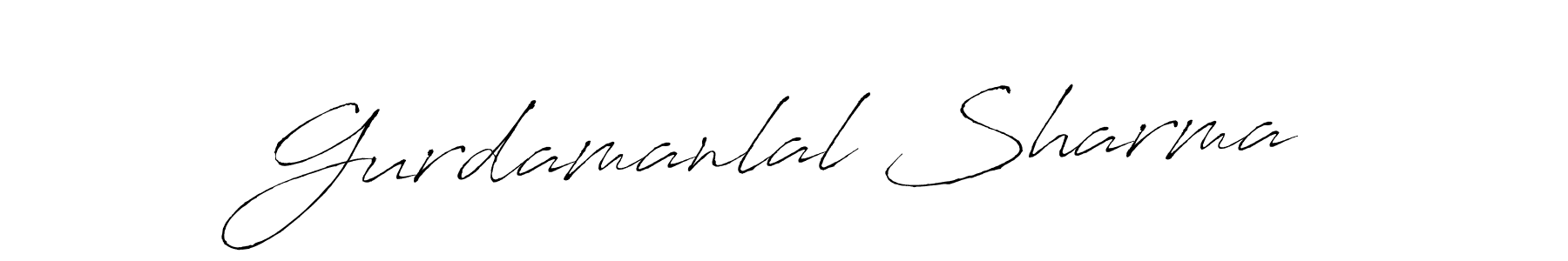 Design your own signature with our free online signature maker. With this signature software, you can create a handwritten (Antro_Vectra) signature for name Gurdamanlal Sharma. Gurdamanlal Sharma signature style 6 images and pictures png