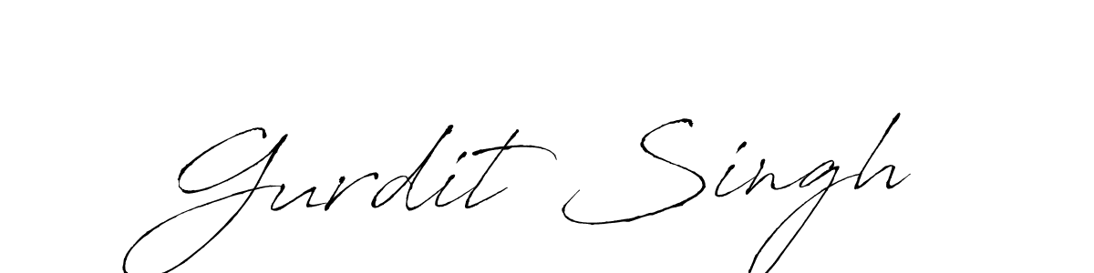 How to make Gurdit Singh name signature. Use Antro_Vectra style for creating short signs online. This is the latest handwritten sign. Gurdit Singh signature style 6 images and pictures png