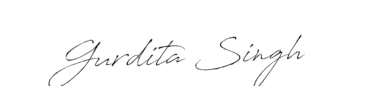 How to make Gurdita Singh signature? Antro_Vectra is a professional autograph style. Create handwritten signature for Gurdita Singh name. Gurdita Singh signature style 6 images and pictures png