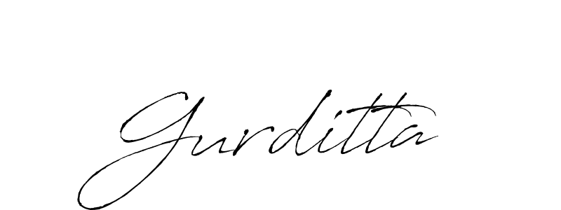 Create a beautiful signature design for name Gurditta. With this signature (Antro_Vectra) fonts, you can make a handwritten signature for free. Gurditta signature style 6 images and pictures png