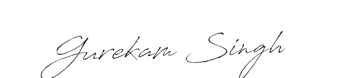 Create a beautiful signature design for name Gurekam Singh. With this signature (Antro_Vectra) fonts, you can make a handwritten signature for free. Gurekam Singh signature style 6 images and pictures png