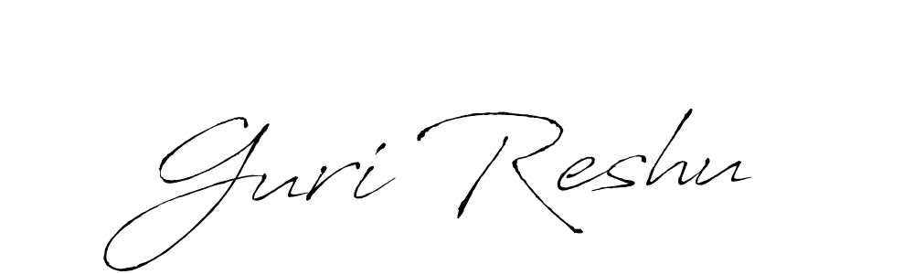 Also You can easily find your signature by using the search form. We will create Guri Reshu name handwritten signature images for you free of cost using Antro_Vectra sign style. Guri Reshu signature style 6 images and pictures png