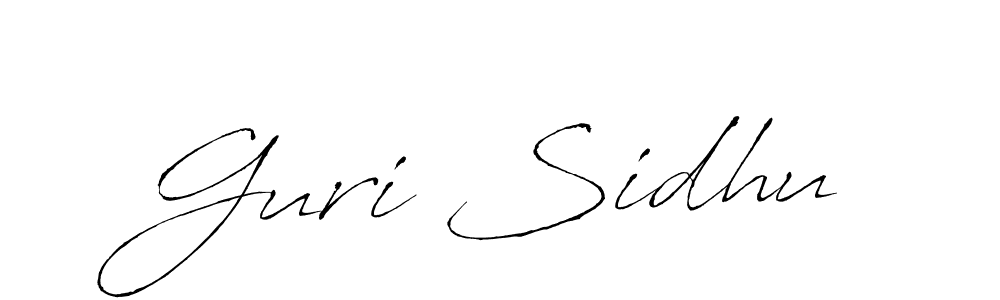 Guri Sidhu stylish signature style. Best Handwritten Sign (Antro_Vectra) for my name. Handwritten Signature Collection Ideas for my name Guri Sidhu. Guri Sidhu signature style 6 images and pictures png