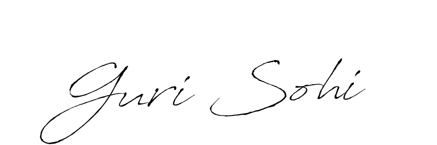 Design your own signature with our free online signature maker. With this signature software, you can create a handwritten (Antro_Vectra) signature for name Guri Sohi. Guri Sohi signature style 6 images and pictures png