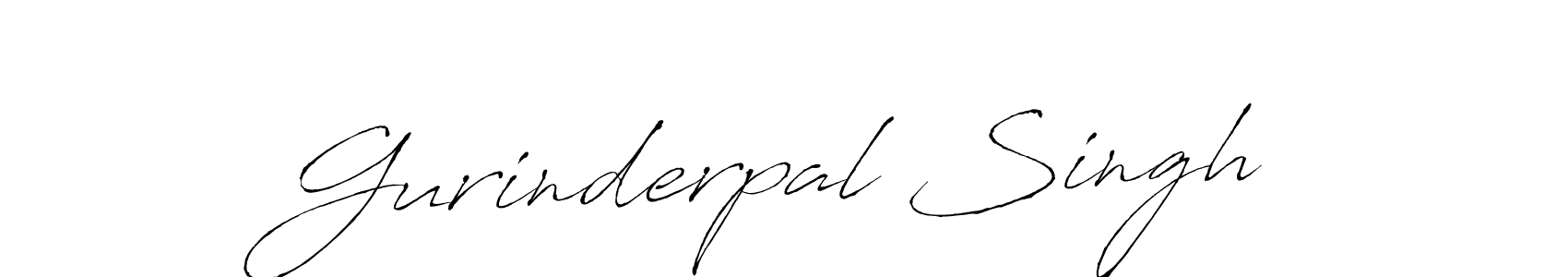 Create a beautiful signature design for name Gurinderpal Singh. With this signature (Antro_Vectra) fonts, you can make a handwritten signature for free. Gurinderpal Singh signature style 6 images and pictures png