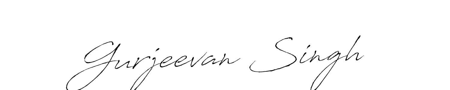 How to make Gurjeevan Singh name signature. Use Antro_Vectra style for creating short signs online. This is the latest handwritten sign. Gurjeevan Singh signature style 6 images and pictures png