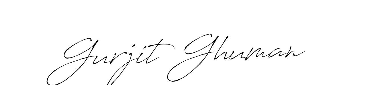 Use a signature maker to create a handwritten signature online. With this signature software, you can design (Antro_Vectra) your own signature for name Gurjit Ghuman. Gurjit Ghuman signature style 6 images and pictures png