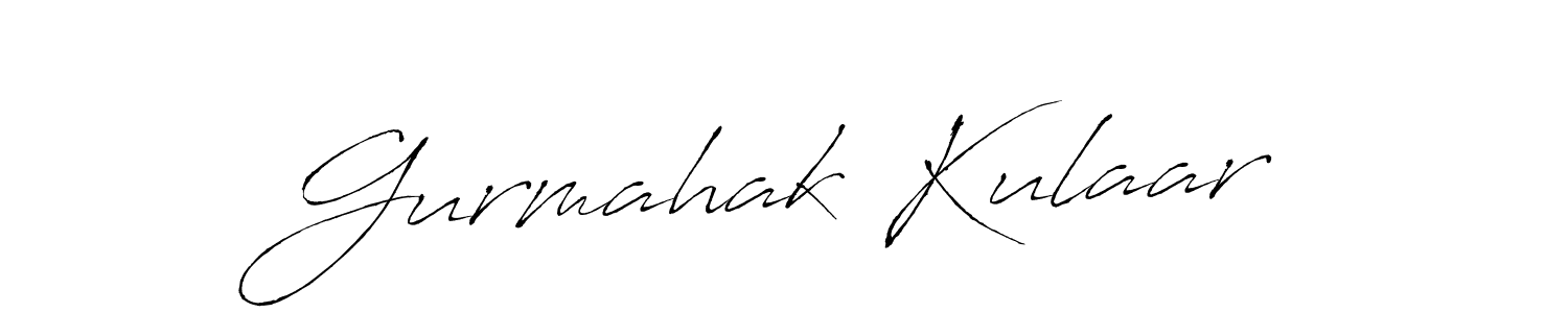 Make a beautiful signature design for name Gurmahak Kulaar. With this signature (Antro_Vectra) style, you can create a handwritten signature for free. Gurmahak Kulaar signature style 6 images and pictures png
