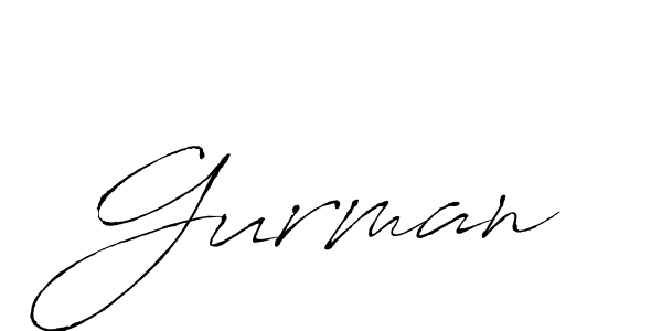 Make a beautiful signature design for name Gurman. With this signature (Antro_Vectra) style, you can create a handwritten signature for free. Gurman signature style 6 images and pictures png