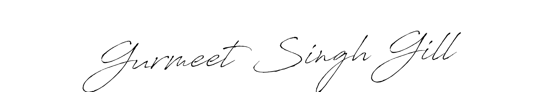 Gurmeet Singh Gill stylish signature style. Best Handwritten Sign (Antro_Vectra) for my name. Handwritten Signature Collection Ideas for my name Gurmeet Singh Gill. Gurmeet Singh Gill signature style 6 images and pictures png