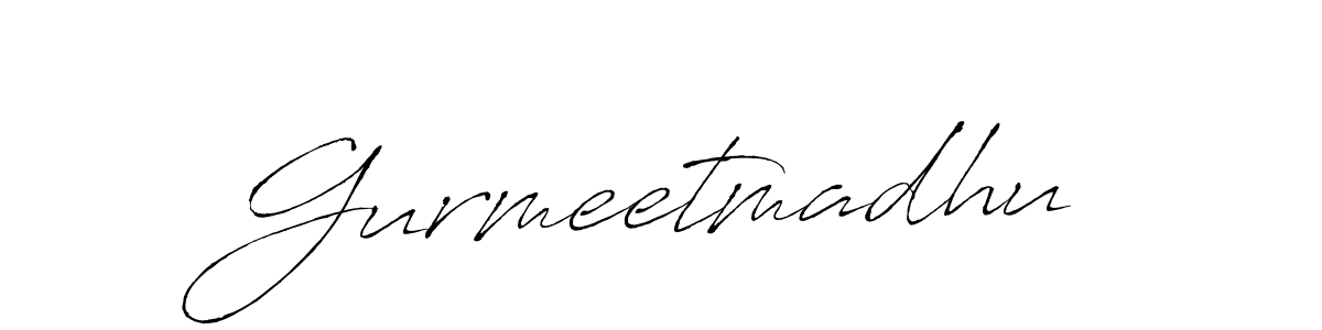 Also we have Gurmeetmadhu name is the best signature style. Create professional handwritten signature collection using Antro_Vectra autograph style. Gurmeetmadhu signature style 6 images and pictures png