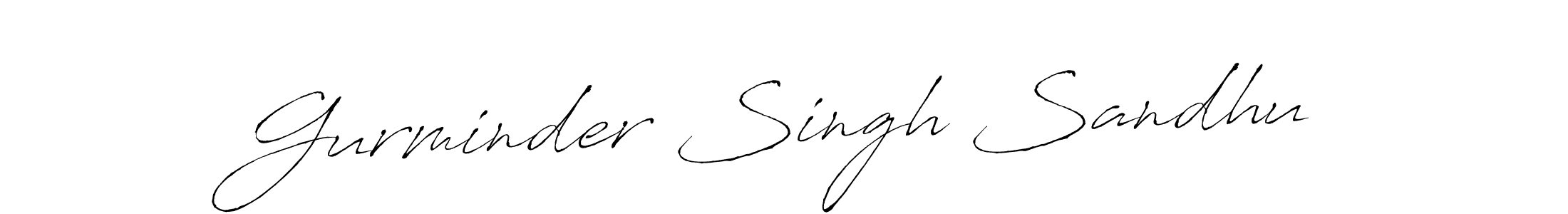 Gurminder Singh Sandhu stylish signature style. Best Handwritten Sign (Antro_Vectra) for my name. Handwritten Signature Collection Ideas for my name Gurminder Singh Sandhu. Gurminder Singh Sandhu signature style 6 images and pictures png