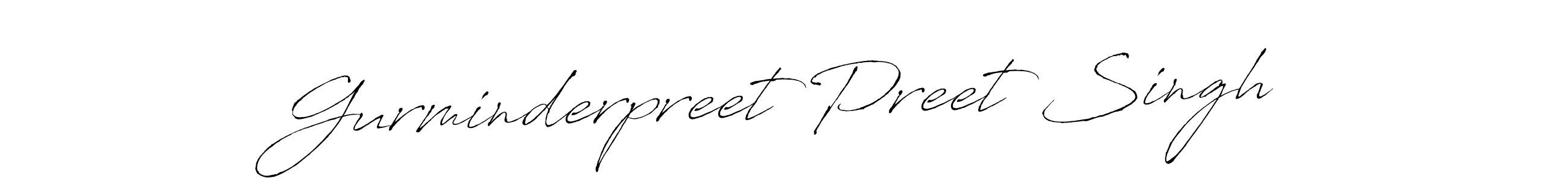 Create a beautiful signature design for name Gurminderpreet Preet Singh. With this signature (Antro_Vectra) fonts, you can make a handwritten signature for free. Gurminderpreet Preet Singh signature style 6 images and pictures png