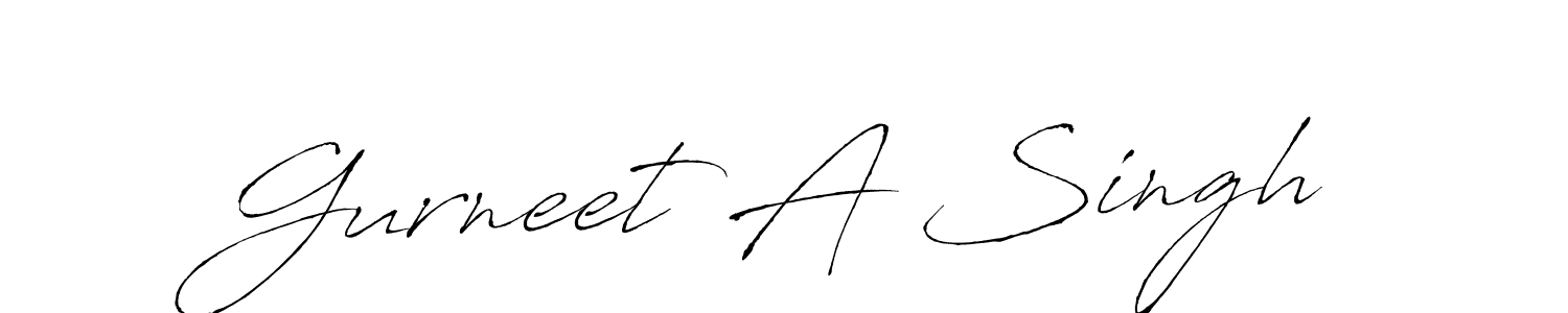 How to make Gurneet A Singh signature? Antro_Vectra is a professional autograph style. Create handwritten signature for Gurneet A Singh name. Gurneet A Singh signature style 6 images and pictures png