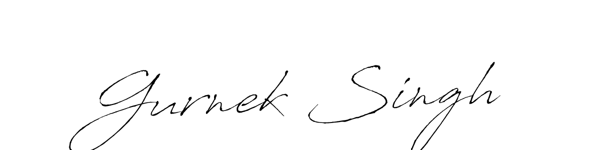 Make a beautiful signature design for name Gurnek Singh. With this signature (Antro_Vectra) style, you can create a handwritten signature for free. Gurnek Singh signature style 6 images and pictures png