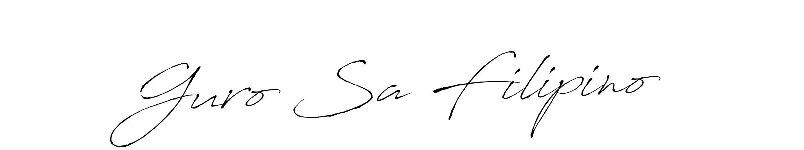 Make a beautiful signature design for name Guro Sa Filipino. Use this online signature maker to create a handwritten signature for free. Guro Sa Filipino signature style 6 images and pictures png