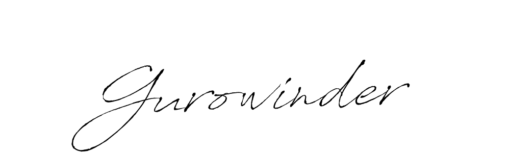 Create a beautiful signature design for name Gurowinder. With this signature (Antro_Vectra) fonts, you can make a handwritten signature for free. Gurowinder signature style 6 images and pictures png