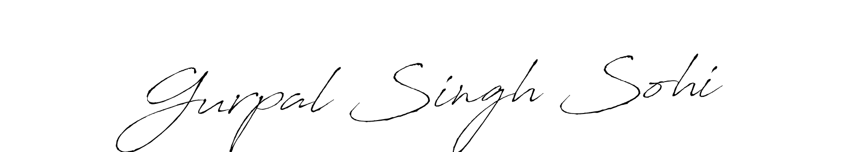 Make a beautiful signature design for name Gurpal Singh Sohi. With this signature (Antro_Vectra) style, you can create a handwritten signature for free. Gurpal Singh Sohi signature style 6 images and pictures png