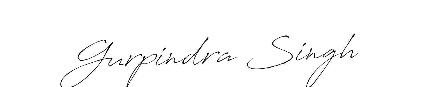 Design your own signature with our free online signature maker. With this signature software, you can create a handwritten (Antro_Vectra) signature for name Gurpindra Singh. Gurpindra Singh signature style 6 images and pictures png