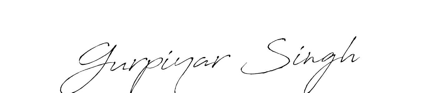 Design your own signature with our free online signature maker. With this signature software, you can create a handwritten (Antro_Vectra) signature for name Gurpiyar Singh. Gurpiyar Singh signature style 6 images and pictures png