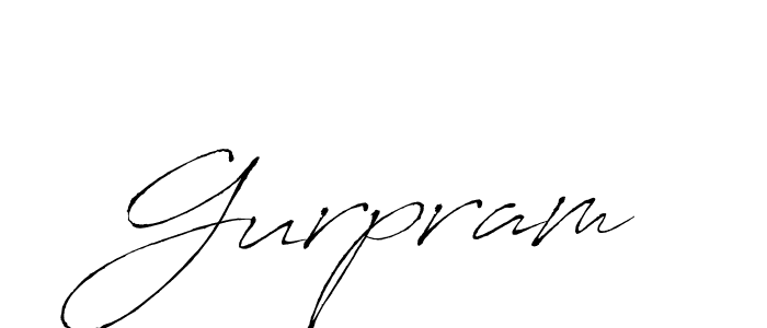 You should practise on your own different ways (Antro_Vectra) to write your name (Gurpram) in signature. don't let someone else do it for you. Gurpram signature style 6 images and pictures png