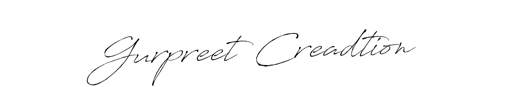 It looks lik you need a new signature style for name Gurpreet Creadtion. Design unique handwritten (Antro_Vectra) signature with our free signature maker in just a few clicks. Gurpreet Creadtion signature style 6 images and pictures png