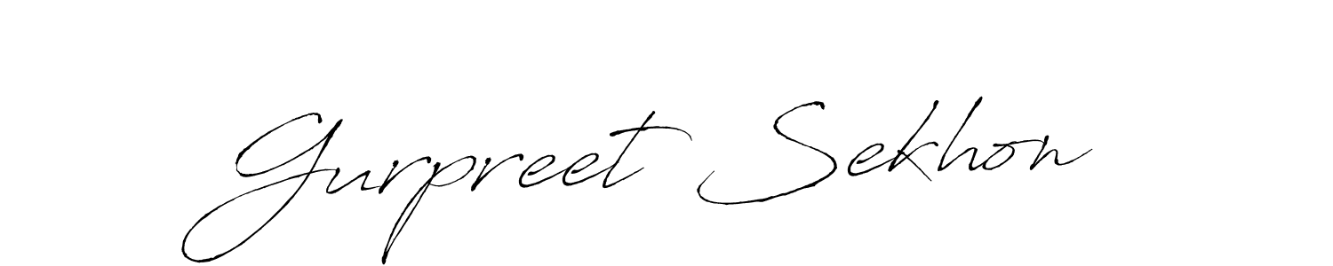 Make a beautiful signature design for name Gurpreet Sekhon. With this signature (Antro_Vectra) style, you can create a handwritten signature for free. Gurpreet Sekhon signature style 6 images and pictures png