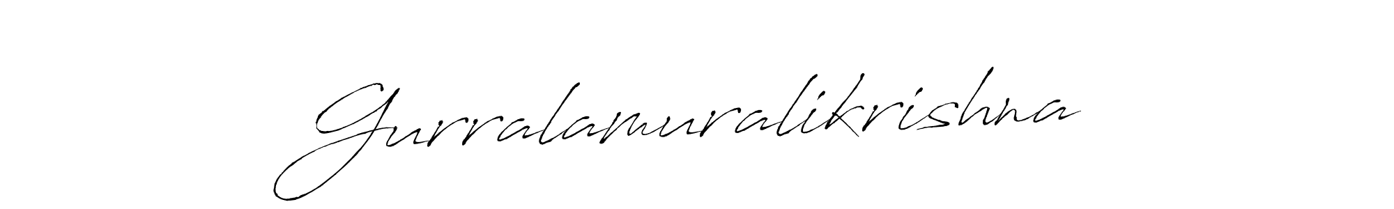 You should practise on your own different ways (Antro_Vectra) to write your name (Gurralamuralikrishna) in signature. don't let someone else do it for you. Gurralamuralikrishna signature style 6 images and pictures png