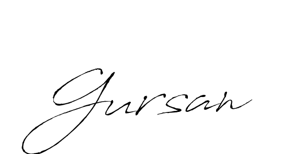 Gursan stylish signature style. Best Handwritten Sign (Antro_Vectra) for my name. Handwritten Signature Collection Ideas for my name Gursan. Gursan signature style 6 images and pictures png