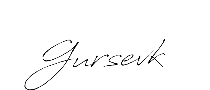 Gursevk stylish signature style. Best Handwritten Sign (Antro_Vectra) for my name. Handwritten Signature Collection Ideas for my name Gursevk. Gursevk signature style 6 images and pictures png