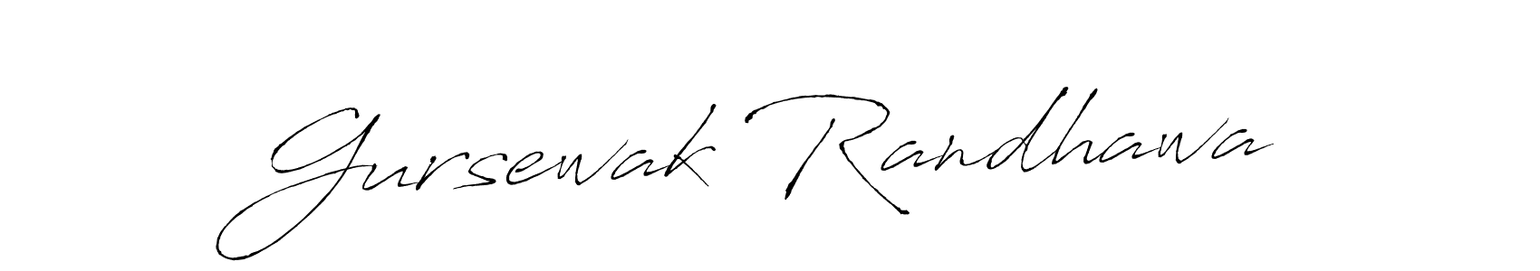 Gursewak Randhawa stylish signature style. Best Handwritten Sign (Antro_Vectra) for my name. Handwritten Signature Collection Ideas for my name Gursewak Randhawa. Gursewak Randhawa signature style 6 images and pictures png