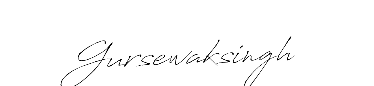 Use a signature maker to create a handwritten signature online. With this signature software, you can design (Antro_Vectra) your own signature for name Gursewaksingh. Gursewaksingh signature style 6 images and pictures png