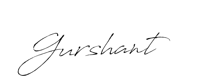 Gurshant stylish signature style. Best Handwritten Sign (Antro_Vectra) for my name. Handwritten Signature Collection Ideas for my name Gurshant. Gurshant signature style 6 images and pictures png