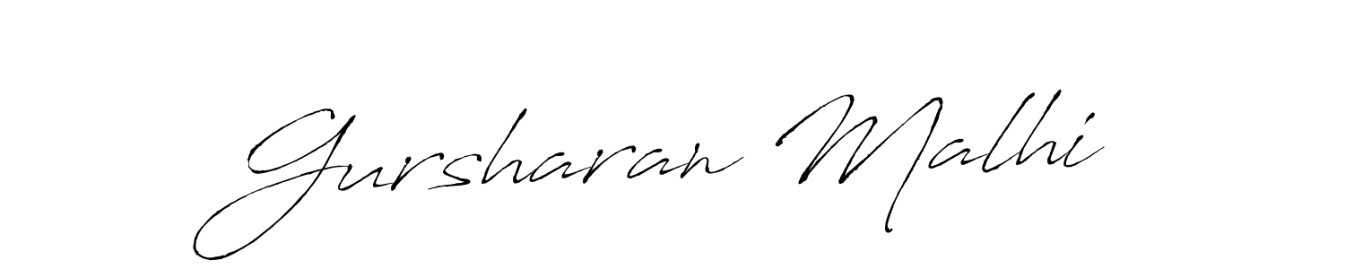 Make a short Gursharan Malhi signature style. Manage your documents anywhere anytime using Antro_Vectra. Create and add eSignatures, submit forms, share and send files easily. Gursharan Malhi signature style 6 images and pictures png