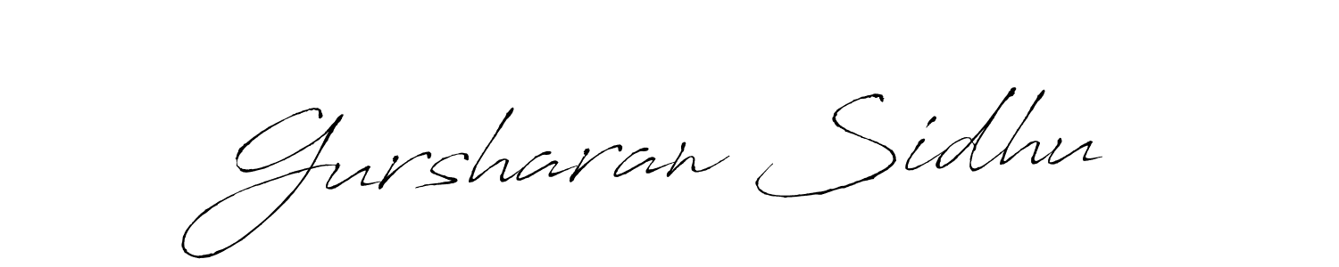 Design your own signature with our free online signature maker. With this signature software, you can create a handwritten (Antro_Vectra) signature for name Gursharan Sidhu. Gursharan Sidhu signature style 6 images and pictures png