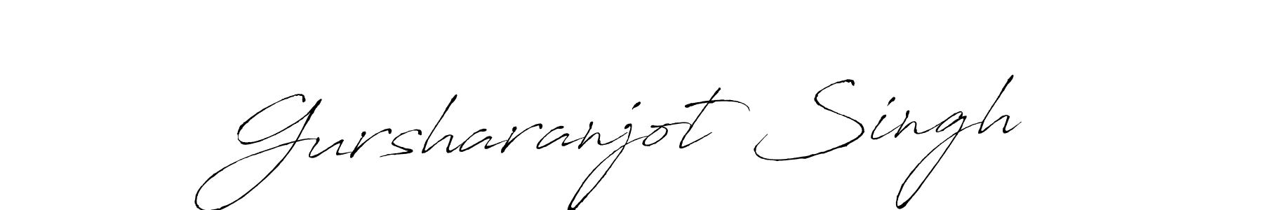 Create a beautiful signature design for name Gursharanjot Singh. With this signature (Antro_Vectra) fonts, you can make a handwritten signature for free. Gursharanjot Singh signature style 6 images and pictures png