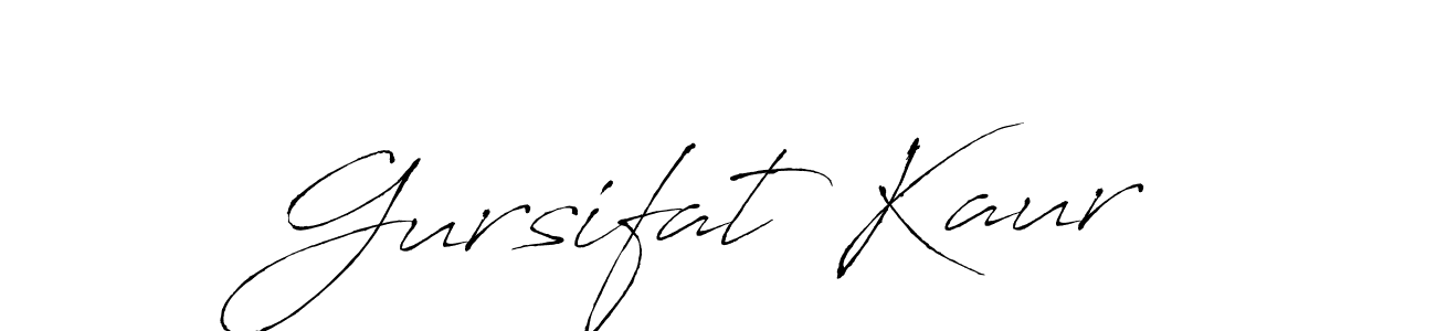 Gursifat Kaur stylish signature style. Best Handwritten Sign (Antro_Vectra) for my name. Handwritten Signature Collection Ideas for my name Gursifat Kaur. Gursifat Kaur signature style 6 images and pictures png