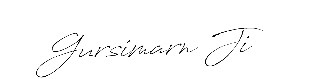 Design your own signature with our free online signature maker. With this signature software, you can create a handwritten (Antro_Vectra) signature for name Gursimarn Ji. Gursimarn Ji signature style 6 images and pictures png