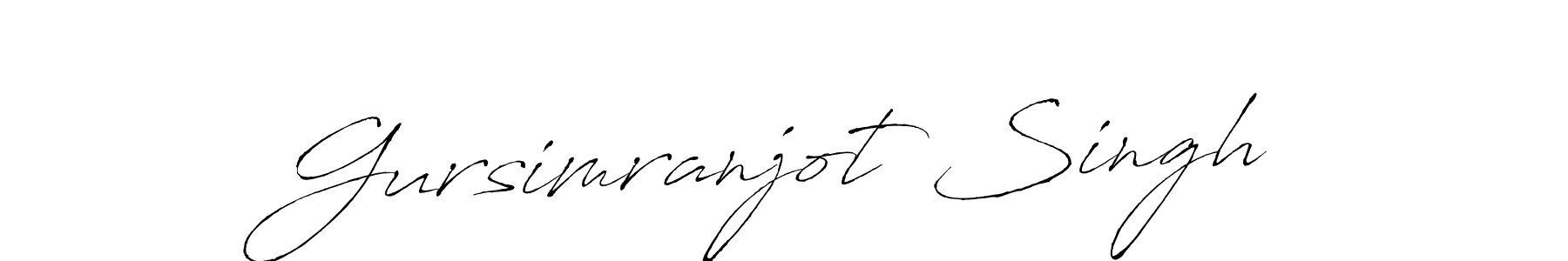 Antro_Vectra is a professional signature style that is perfect for those who want to add a touch of class to their signature. It is also a great choice for those who want to make their signature more unique. Get Gursimranjot Singh name to fancy signature for free. Gursimranjot Singh signature style 6 images and pictures png