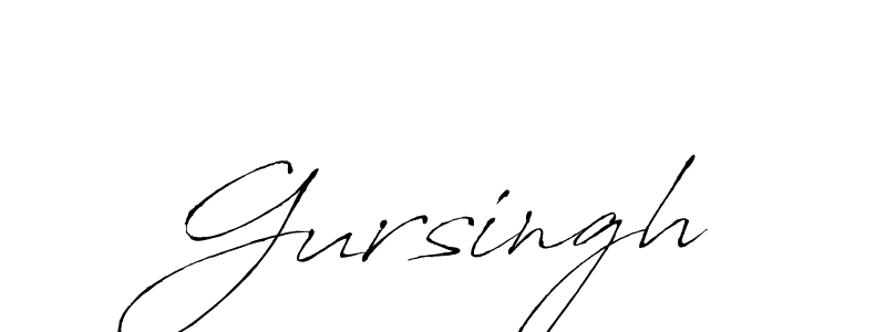 Design your own signature with our free online signature maker. With this signature software, you can create a handwritten (Antro_Vectra) signature for name Gursingh. Gursingh signature style 6 images and pictures png